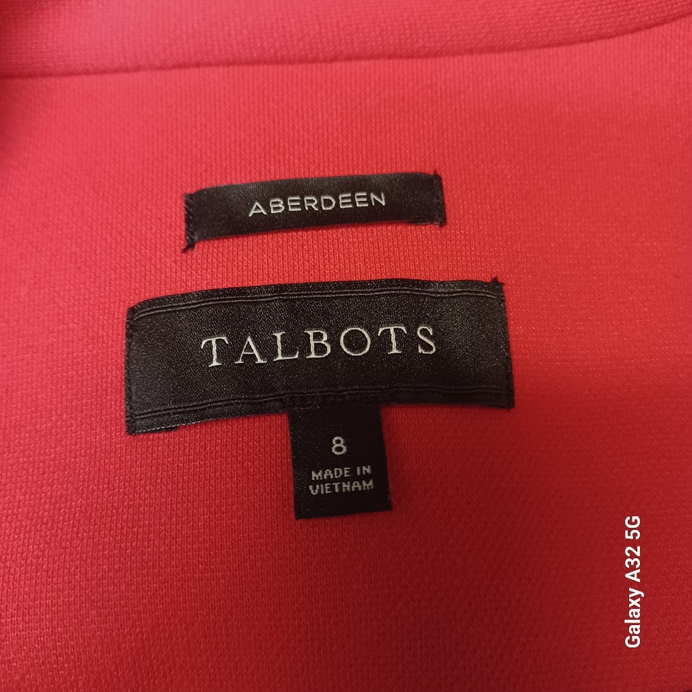 Talbots Vibrant Red Blazer elegance and comfort  Size 8 - Picture 2 of 16